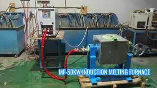 MF-50KW Tungku peleburan induksi frekuensi menengah kapasitas 10kg-30kg