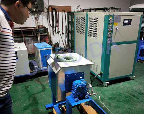 Harga bagus Sistem Pendingin Air Tungku Peleburan Induksi Krusibel Grafit Catu Daya AC 380V 50Hz Tiga Fasa Direkayasa untuk Peleburan Logam on line