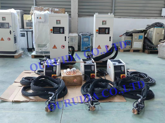 Mesin Pemanas Baut Induksi IGBT Portabel yang Dilengkapi Chiller Industri Untuk Turbin Hidraulik Uap Gas