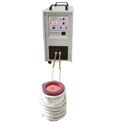 Peralatan Tungku Peleburan Induksi Frekuensi Tinggi IGBT untuk Melebur Emas, Perak, Tembaga, dll. dengan Crucible Grafit dan Kuarsa (HF-25KW)