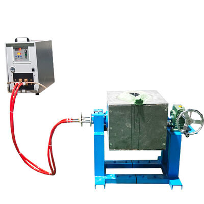 Harga bagus Tungku peleburan baja shell miring otomatis 50 kg yang dirancang dengan bahan grafit crepible yang memastikan kinerja peleburan on line