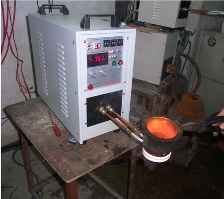 Harga bagus Mesin Pemanas Induksi Harga Murah untuk tungku peleburan emas 2kg (HF-15KW+2KG) on line