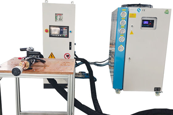 Harga bagus Full Digital Control 80KW Portable Induction Heating Machine untuk industri Annealing dan lubang dalam on line